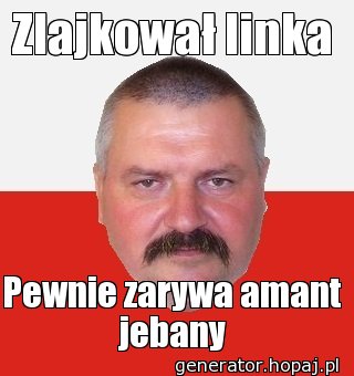Zlajkował linka