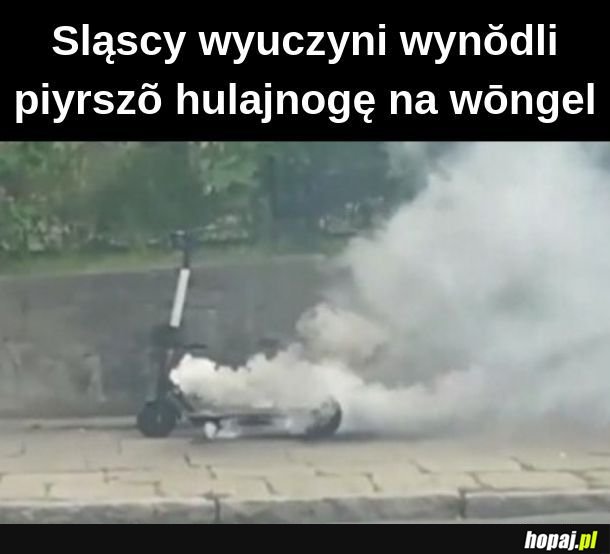  Pierwsza hulajnoga na węgiel