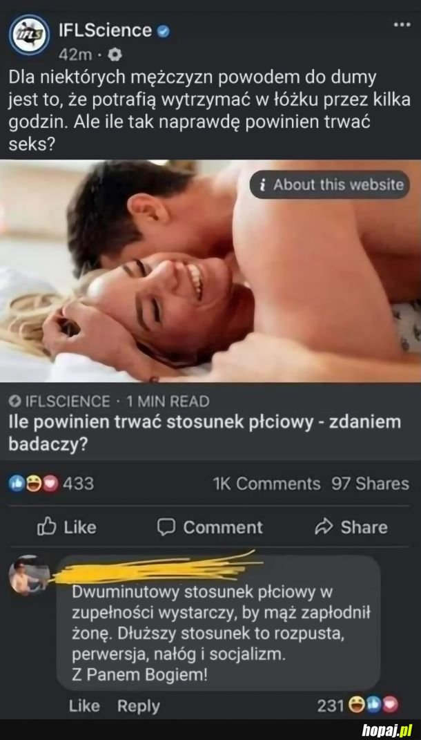 Orgazm=lewactwo