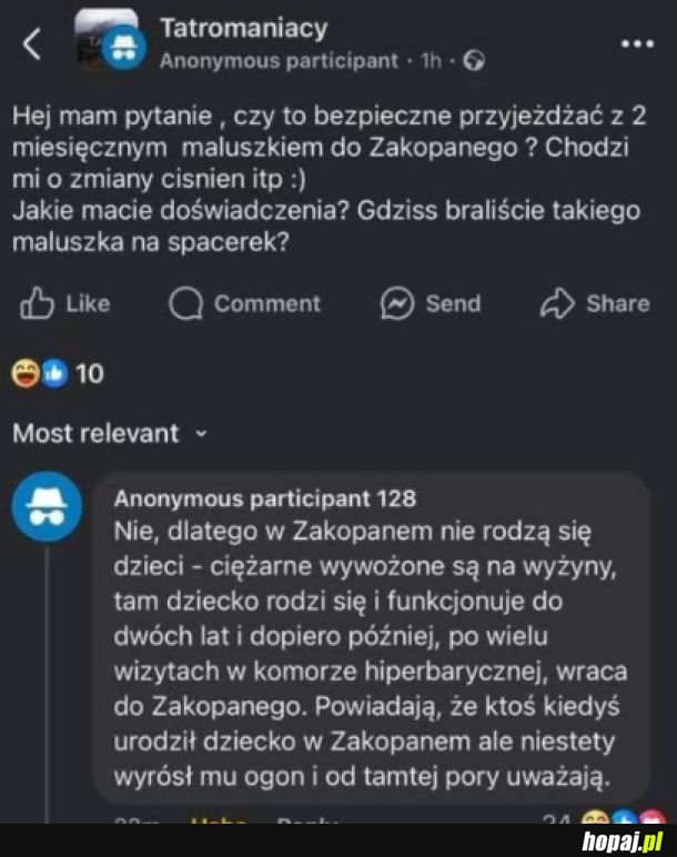 Brzdące w Zakopanem