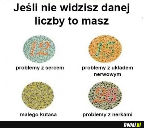 U mnie problem z nerkami, a u was?