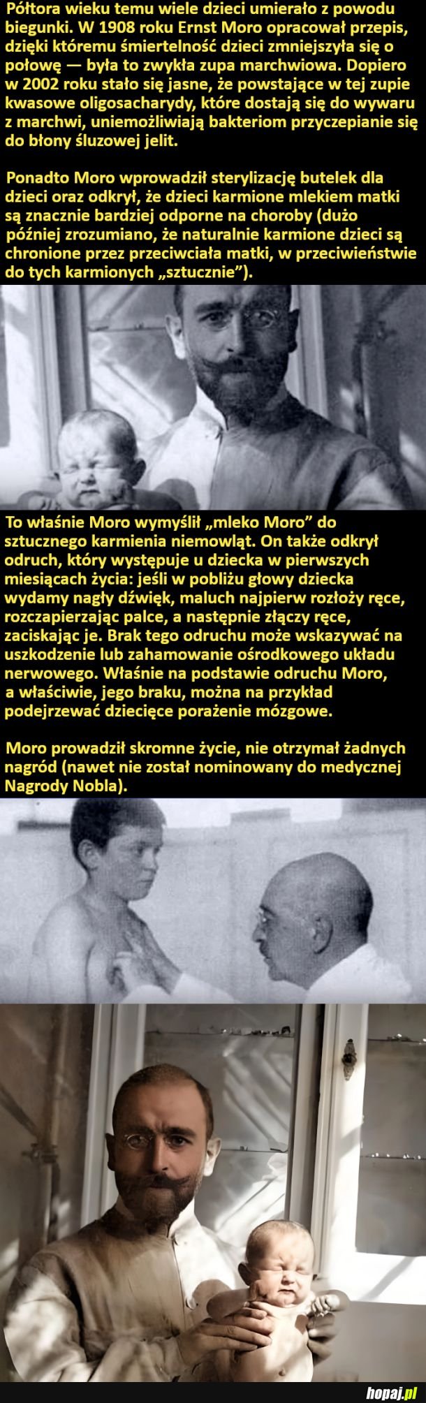 Ernst Moro, człowiek, który zmniejszył śmiertelność dzieci o połowę