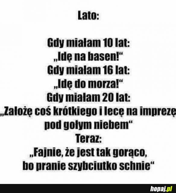 Lato kiedyś i dziś