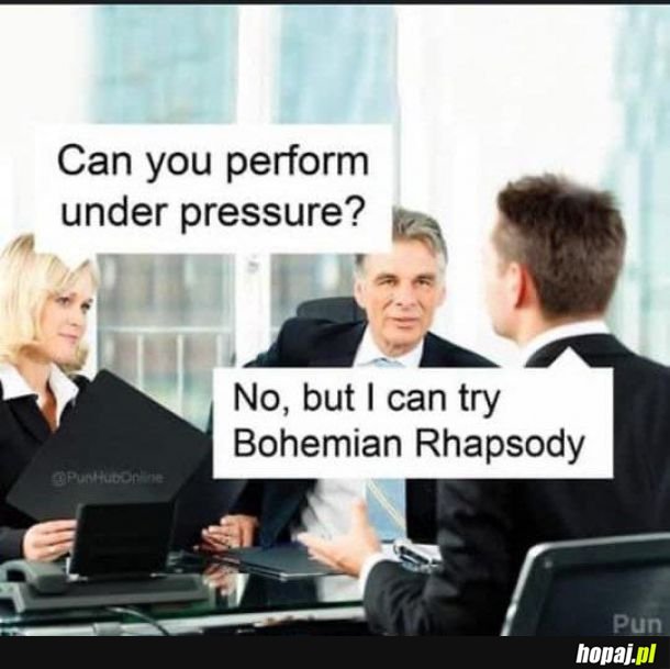 Under pressure