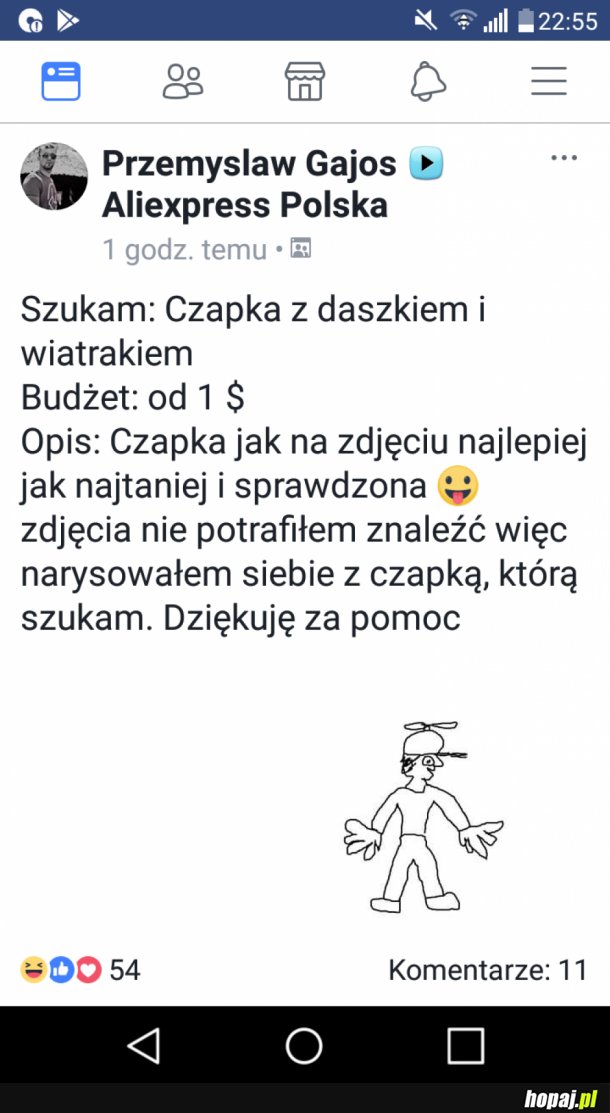 Czapka z daszkiem na aliexpress