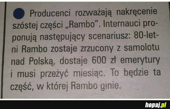 RAMBO W POLSCE?!