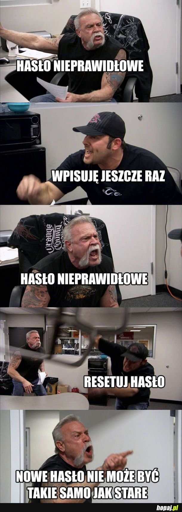 Hasło nieprawidłowe