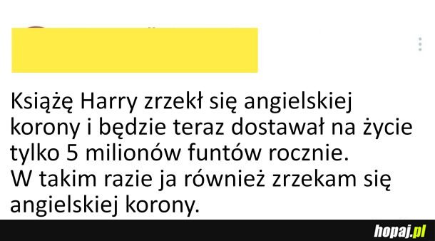 Ja też się zrzekam