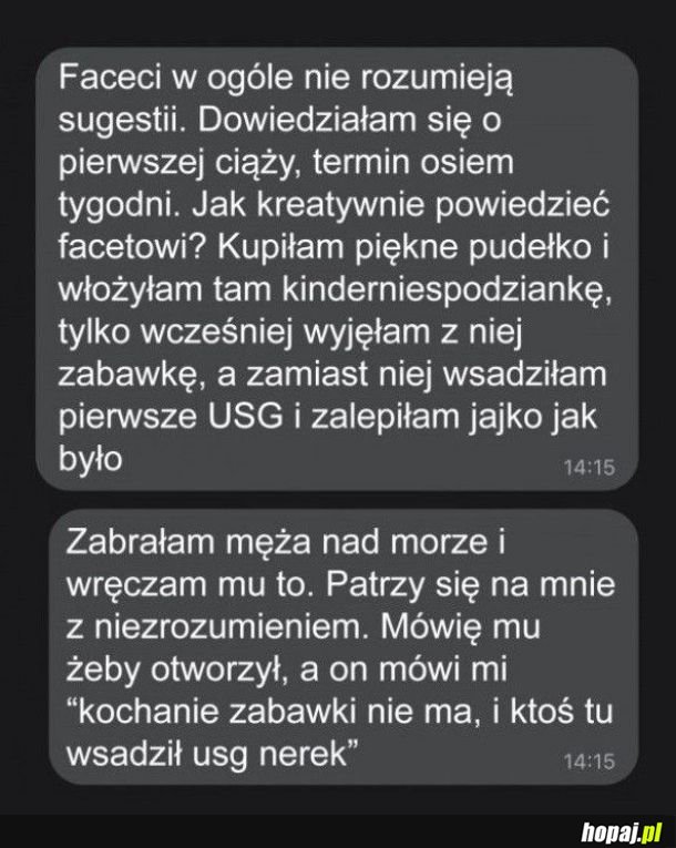 Na co innego liczyła nie wiem