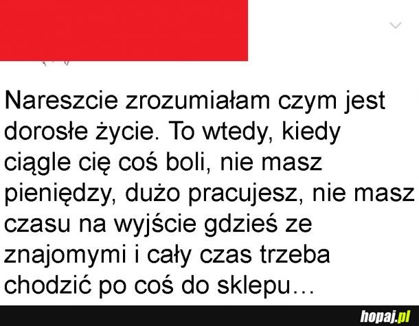 Dorosłe życie