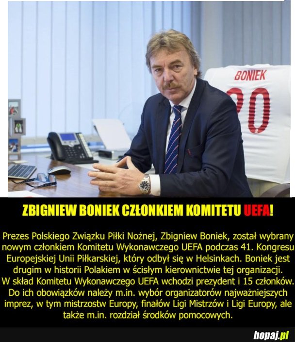 ZBIGNIEW BONIEK W KOMITECIE UEFA! GRATULUJEMY!