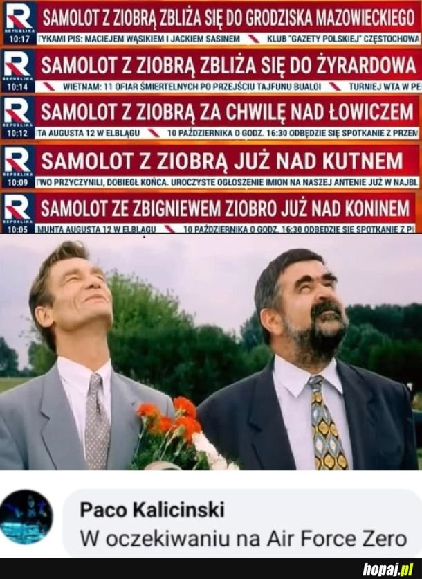 Samolot z Ziobrą