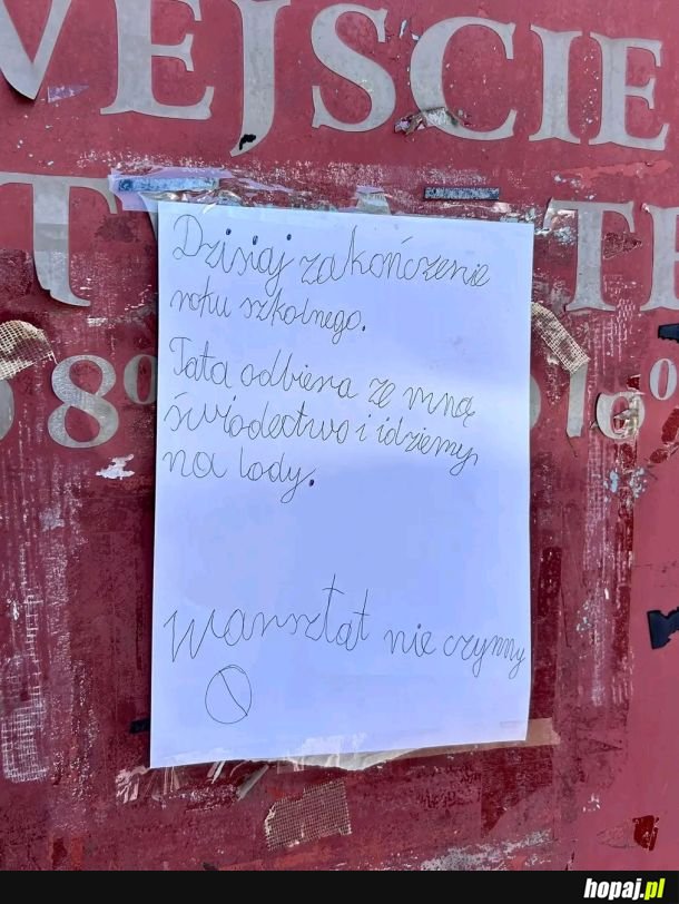 Wprawdzie już minęło, ale nadal wzrusza