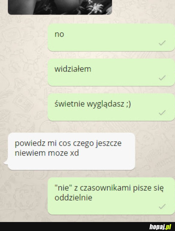 NIE WIEDZIAŁA TEGO