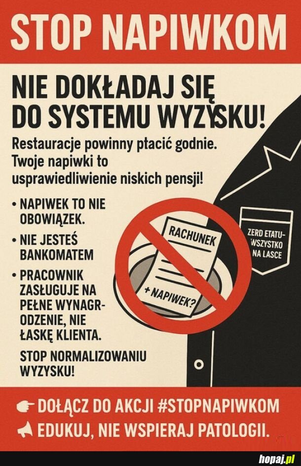 Stop napiwkom