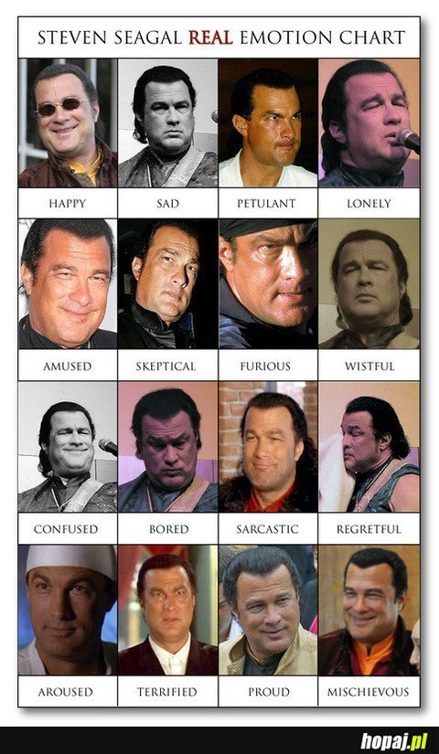 Steven Seagal - prawdziwa mimika