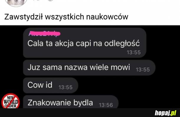 Zawstydził naukowców