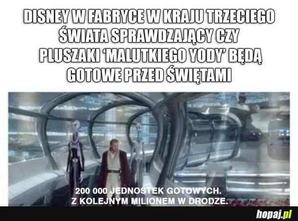 Disney i pluszowy baby Yoda