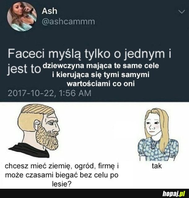 Faceci myślą tylko o jednym