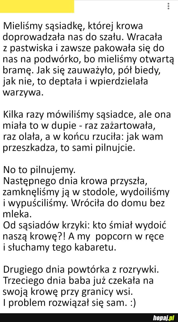 Problem się rozwiązał