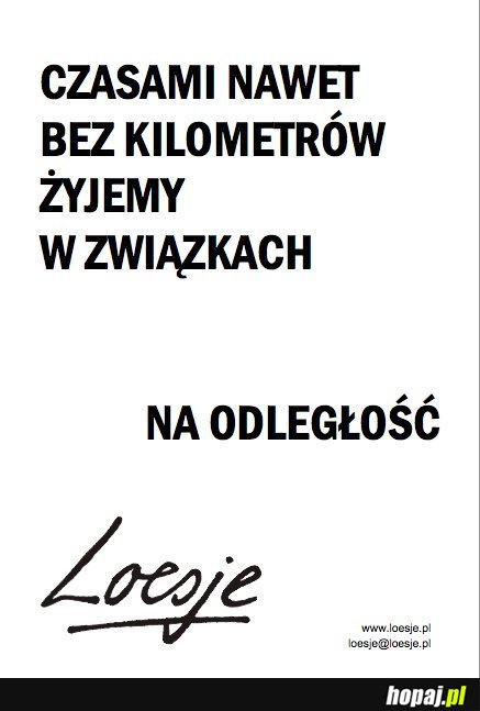 Związki na odległość