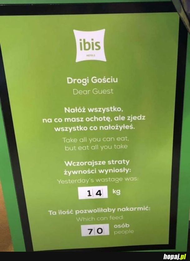 Bierz, ile zjesz