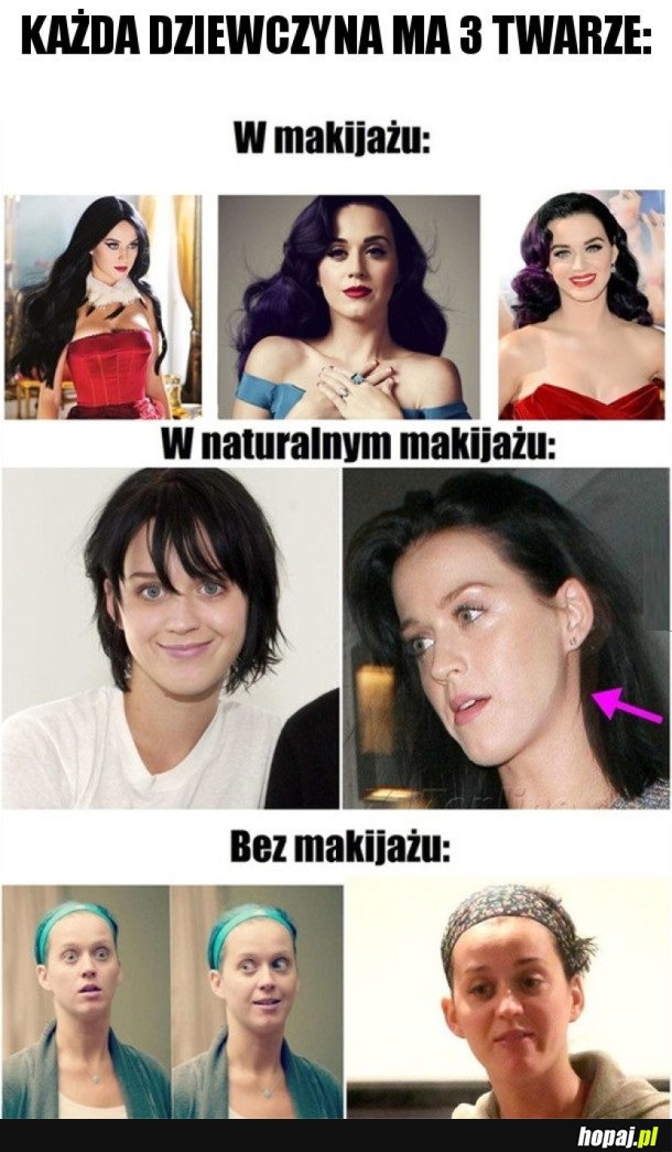 RÓŻNE OBLICZA DZIEWCZYNY