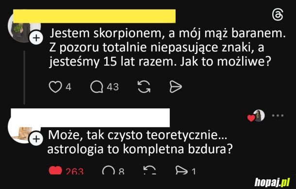 Nie wiem, choć się domyślam