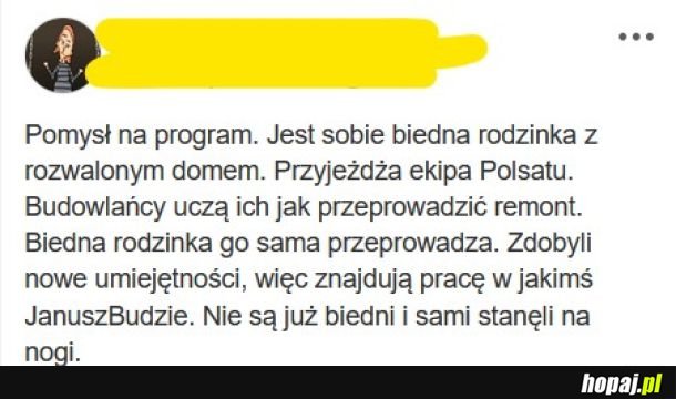 Pomysł na program TV. 