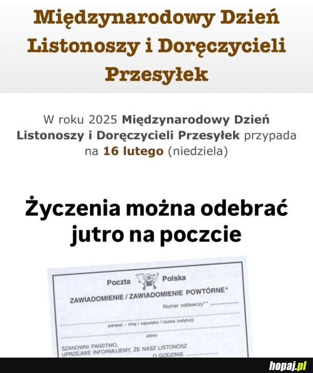 Wszystkiego awizowego