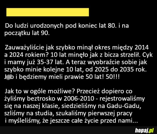 Oddajcie mi moje beztroskie lata