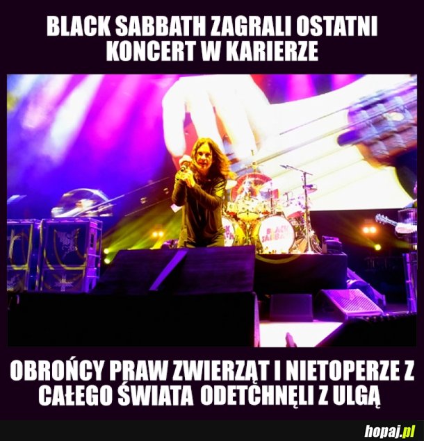 OSTATNI KONCERT BLACK SABBATH