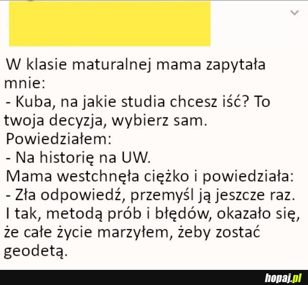 Wybór kierunku studiów