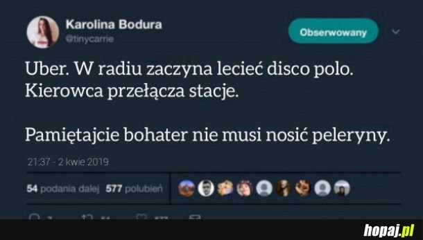 Bohater w Uberze