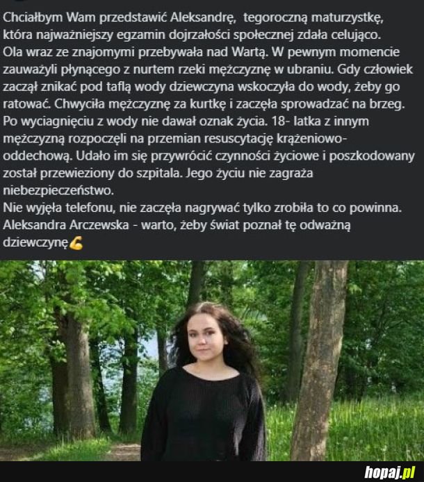 Prawdziwa bohaterka!