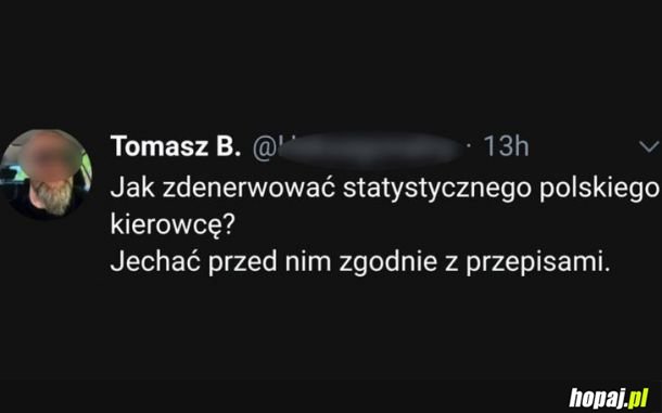 Jak zdenerwować polskiego kierowcę