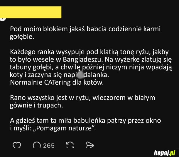 Dba o to, żeby wszyscy byli najedzeni