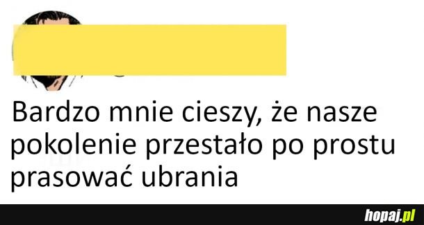 Prasuję ubrania może raz na pół roku xd