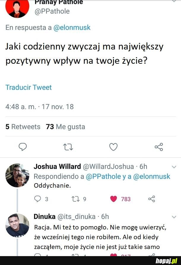 Każdy powinien mieć to w zwyczaju