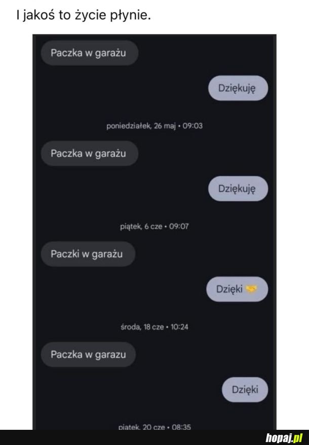 Najzdrowsza relacja z kurierem jaką widziałam