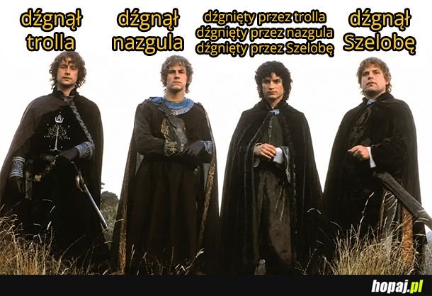 Dobrze że pierścienia nie zgubił
