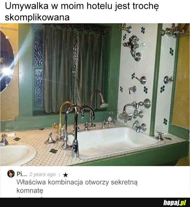 Skomplikowana umywalka