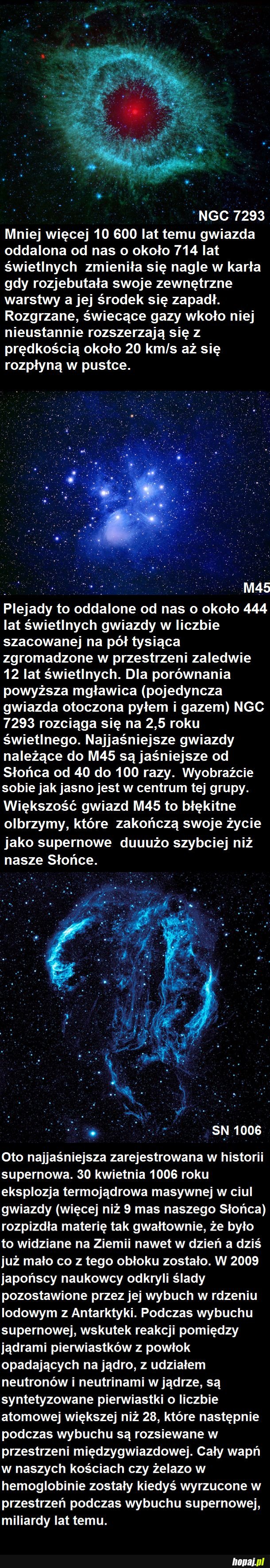 Trzy widoczne z Ziemi straszne obiekty astronomiczne