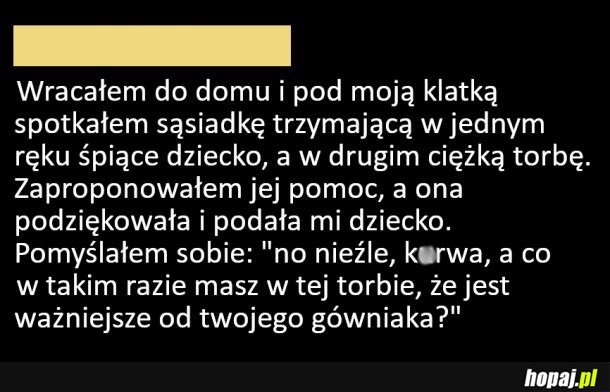 Sąsiadka z dzieckiem