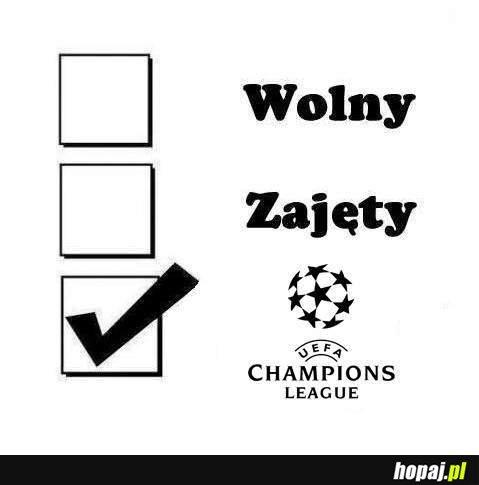 Wolny, Zajęty, Champions League