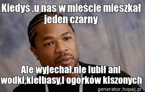 Kiedyś ,u nas w mieście mieszkał jeden czarny