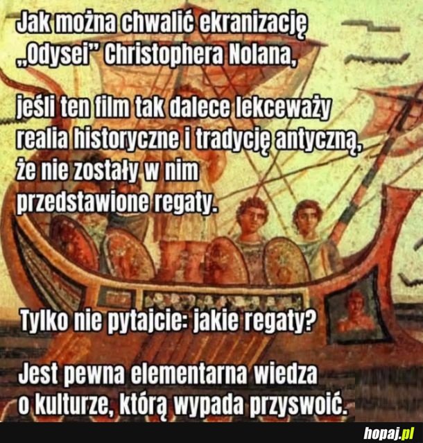 W końcu jakiś poważny głos w dyskusji o Odysei