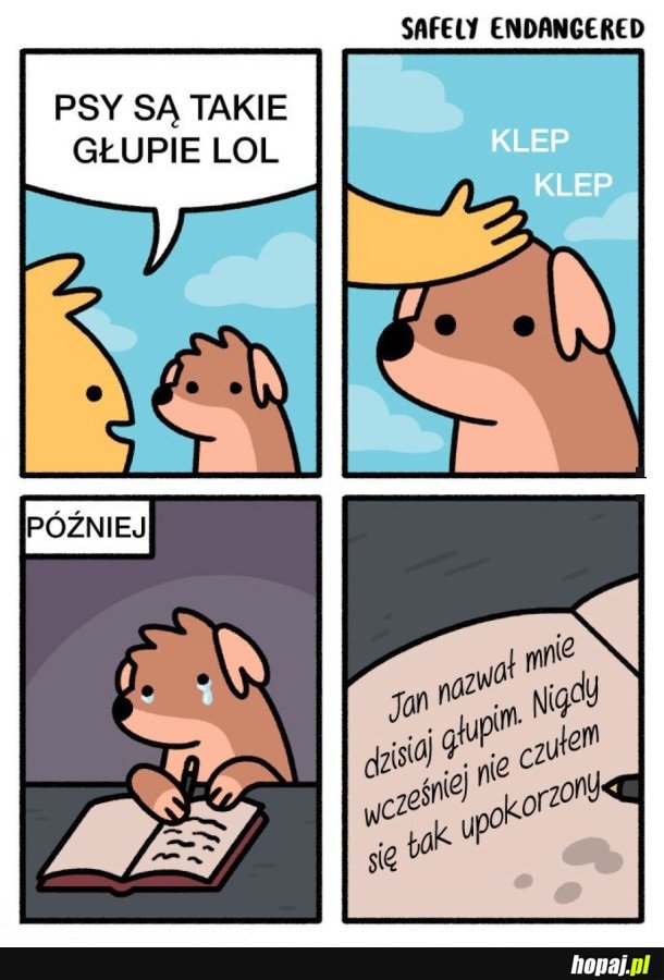 POMYŚL ZANIM NAZWIESZ PSA GŁUPIM