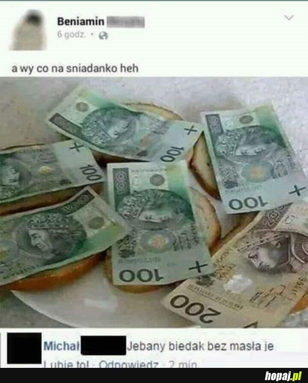 Bieda trochę