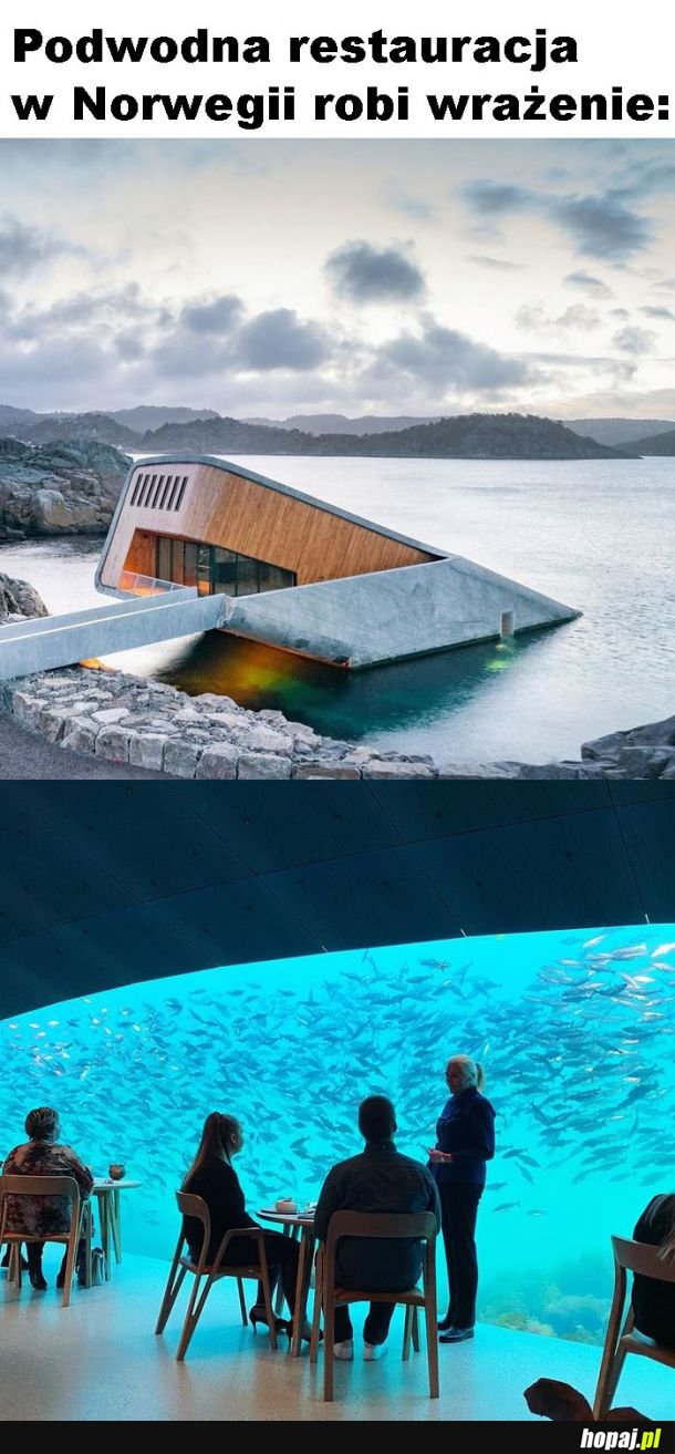 Podwodna restauracja w Norwegii